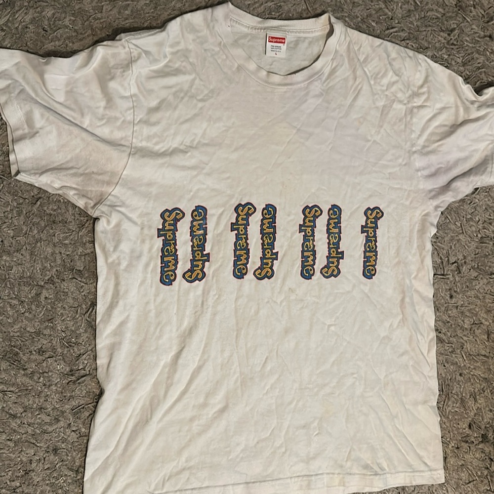 Supreme  Multi Yellow T Shirt